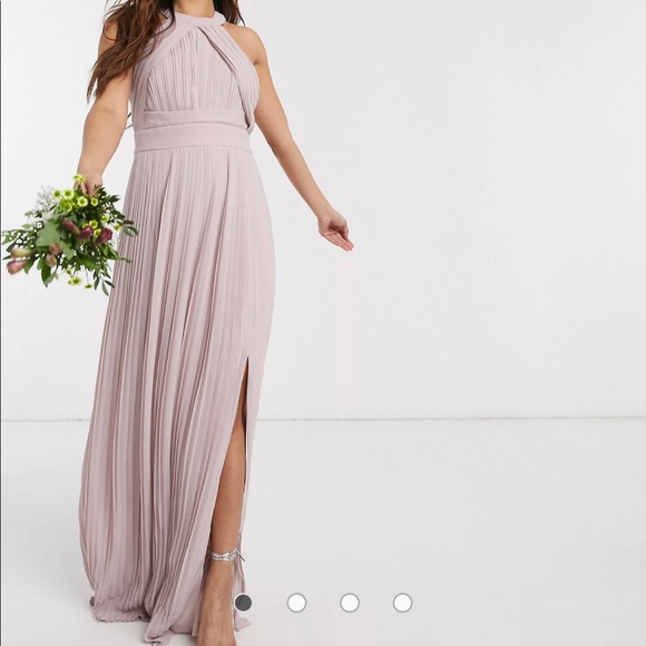 ASOS Dresses & Skirts - TFNC Pleated Maxi Dress in Pink